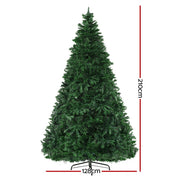 Jingle Jollys Christmas Tree 2.1m Xmas Tree Decoration 8 Light Mode Multi Colour XM-TR-E-WELL-7F-MC