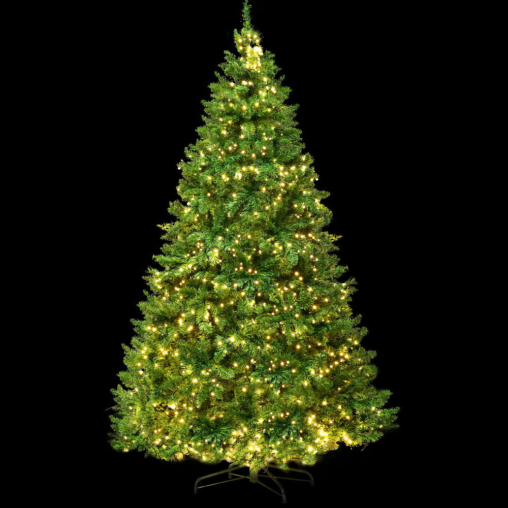 Jingle Jollys Christmas Tree 2.1m Xmas Tree Decoration 8 Light Mode Multi Colour XM-TR-E-WELL-7F-MC