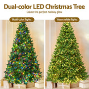 Jingle Jollys Christmas Tree 2.1m Xmas Tree Decoration 8 Light Mode Multi Colour XM-TR-E-WELL-7F-MC