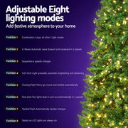 Jingle Jollys Christmas Tree 2.4m Xmas Tree Decorations 1488 LEDs XM-TR-E-WELL-8F-LED-N