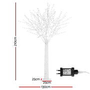 2.1M Christmas Tree 780 LED Lights Cherry Blossom Trees Jingle Jollys XM-TR-FAIRY-FLOWER-7FT-MC