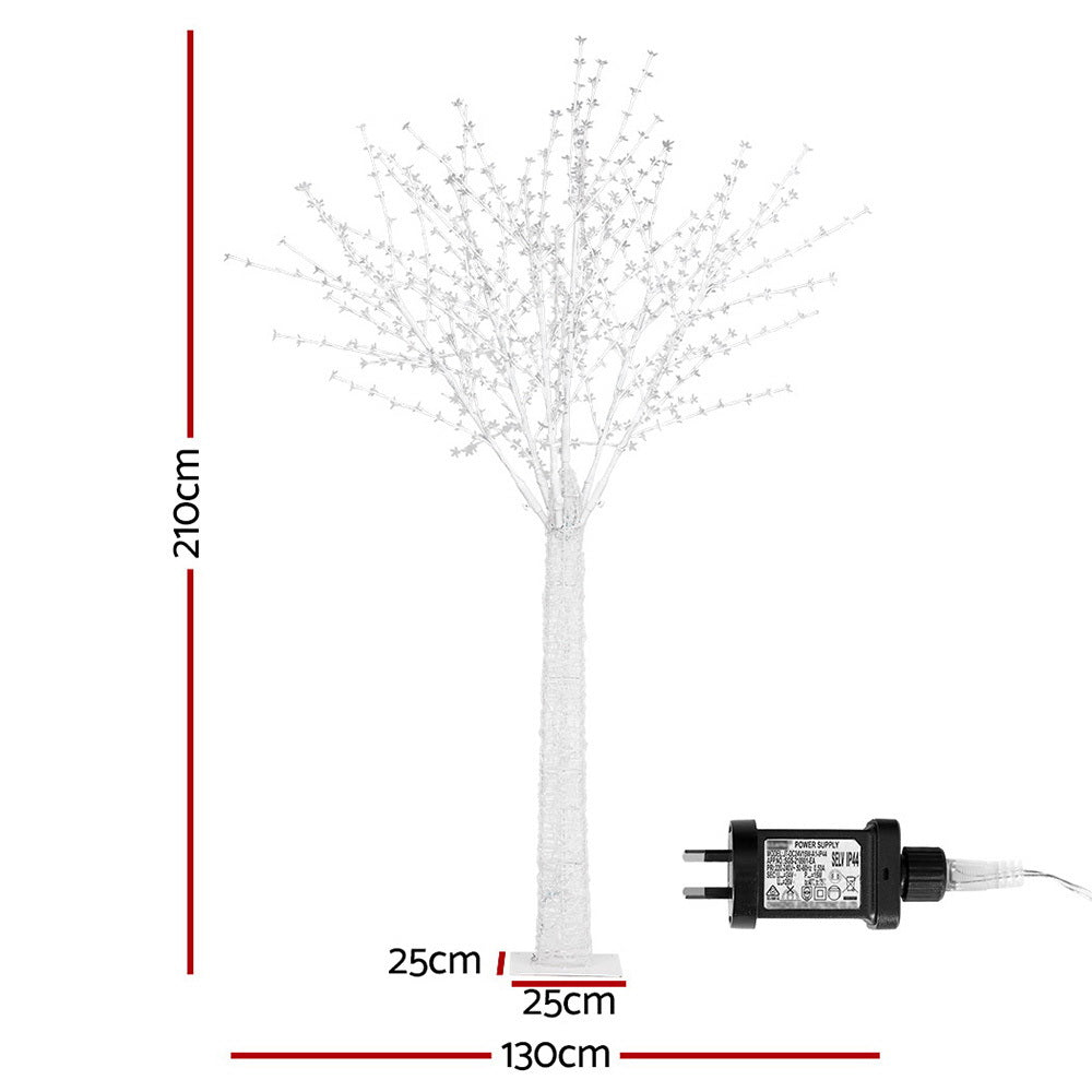 2.1M Christmas Tree 780 LED Lights Cherry Blossom Trees Jingle Jollys XM-TR-FAIRY-FLOWER-7FT-MC