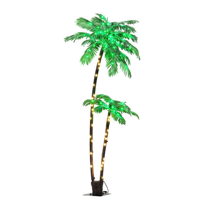Jingle Jollys Christmas Tree 2.1m LED Lighted Xmas Palm Trees Party Decorations XM-TR-FAIRY-PALM01