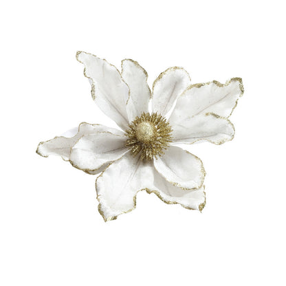 Jingle Jollys 14Pcs Christmas Tree Flower Set Xmas Garland Wreath Magnolia White XM-TR-FLOWER-14PCS-WH