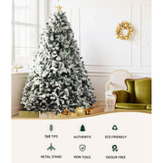Jingle Jollys Christmas Tree 1.8M Xmas Trees Decorations Snowy 758 Tips XM-TR-FULL-6F-GS