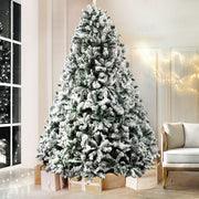 Jingle Jollys Christmas Tree 1.8M Xmas Trees Decorations Snowy 758 Tips XM-TR-FULL-6F-GS
