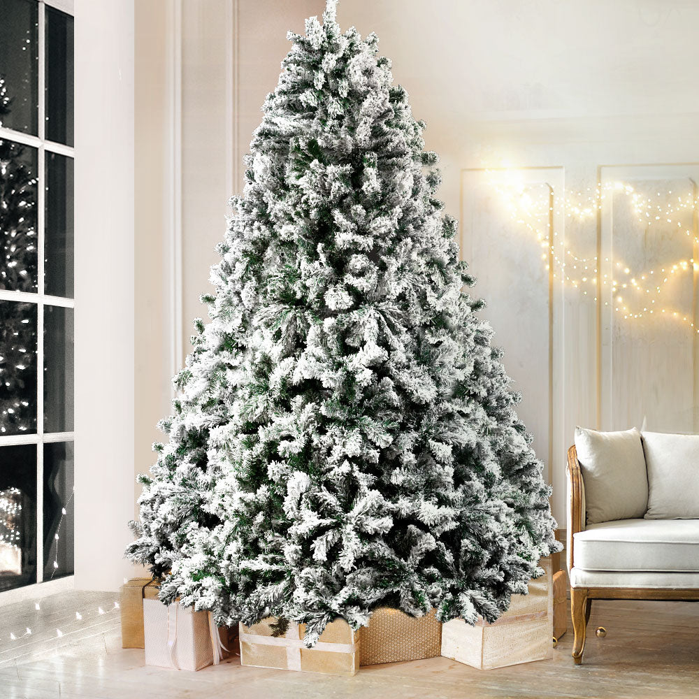 Jingle Jollys Christmas Tree 1.8M Xmas Trees Decorations Snowy 758 Tips XM-TR-FULL-6F-GS