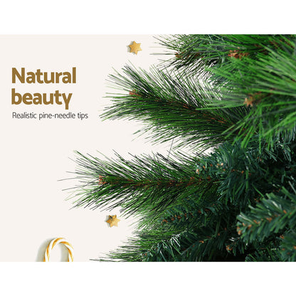 Jingle Jollys Christmas Tree 1.8M Xmas Tree Decorations Pine Needles 1024 Tips XM-TR-FULL-6F-PINE