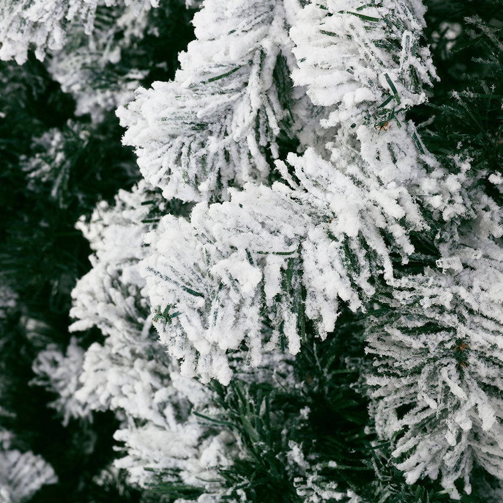 Jingle Jollys Christmas Tree 2.1M Xmas Trees Decorations Snowy 1106 Tips XM-TR-FULL-7F-GS