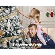 Jingle Jollys Christmas Tree 2.1M Xmas Trees Decorations Snowy 1106 Tips XM-TR-FULL-7F-GS