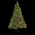 Jingle Jollys 2.1M Christmas Tree with Pine Cones Red Berries Prelit LED Warm Lights XM-TR-FULL-7F-PE-LED