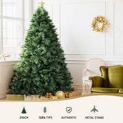 Jingle Jollys Christmas Tree 2.1M Xmas Tree Decorations Pine Needles 1584 Tips XM-TR-FULL-7F-PINE