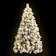 Jingle Jollys Christmas Tree 2.1M Xmas Tree with 500 LED Lights Snowy Tips XM-TR-FULL-7FT-GS-LED