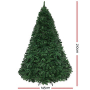 Jingle Jollys Christmas Tree 2.1m Xmas Tree Decor 2800 LED Lights 8 Modes XM-TR-FULL-7FT-MC