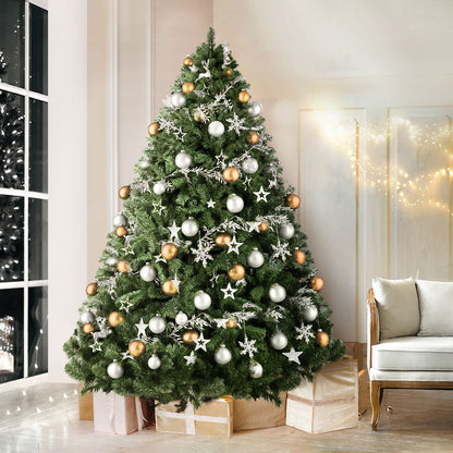 Jingle Jollys Christmas Tree 2.4M Xmas Tree Decorations Green 1500 Tips XM-TR-FULL-8FT-GR