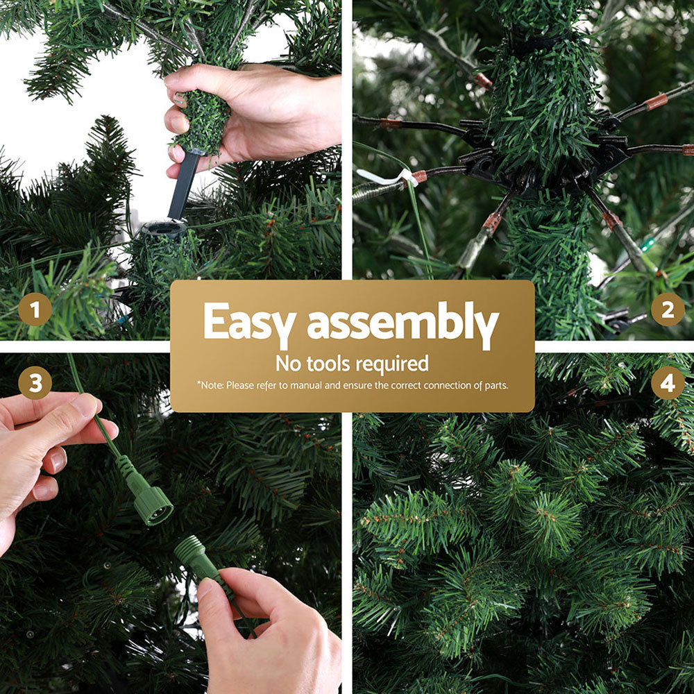 Jingle Jollys Christmas Tree 2.7M LED Xmas Tree Party Decorations 2590 Tips XM-TR-FULL-9FT-LED