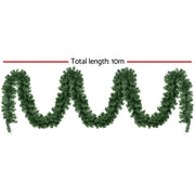 Jingle Jollys 10M Christmas Garland LED Lights Party Xmas Decorations 700 TIPS XM-TR-GAR-10M-LED