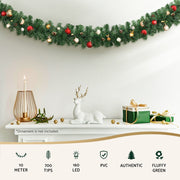 Jingle Jollys 10M Christmas Garland LED Lights Party Xmas Decorations 700 TIPS XM-TR-GAR-10M-LED