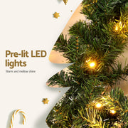 Jingle Jollys 10M Christmas Garland LED Lights Party Xmas Decorations 700 TIPS XM-TR-GAR-10M-LED