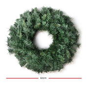 Jingle Jollys 60cm Christmas Wreath Garland Xmas Decorations Wedding Party XM-TR-GAR-24-GR