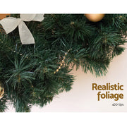 Jingle Jollys 1.8m Christmas Garland Xmas Decorations Green Wedding Party XM-TR-GAR-6FT-GR