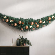 Jingle Jollys 1.8m Christmas Garland Xmas Decorations Green Wedding Party XM-TR-GAR-6FT-GR