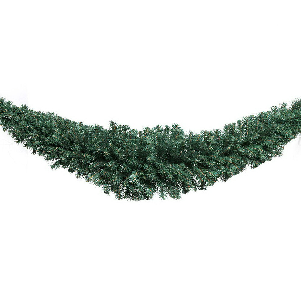 Jingle Jollys 2.4m Christmas Garland Xmas Decorations Green Wedding Party XM-TR-GAR-8FT-GR
