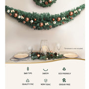 Jingle Jollys 2.4m Christmas Garland Xmas Decorations Green Wedding Party XM-TR-GAR-8FT-GR