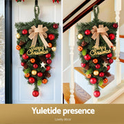 Jingle Jollys Hanging Christmas Garland 50CM Ornaments Party Decorations XM-TR-GAR-BOWTIE-BAUBLES