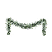 Jingle Jollys 3M Christmas Garland Pre-lit LED Lights Snow Frosted Tips Decor XM-TR-GAR-SNOW-3M-LED