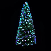 Jingle Jollys Christmas Tree 2.1M 7FT LED Xmas Multi Colour Lights Optic Fibre XM-TR-LED-FO-7F-RB