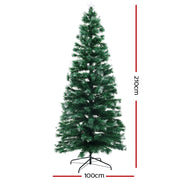 Jingle Jollys Christmas Tree 2.1M 7FT LED Xmas Multi Colour Lights Optic Fibre XM-TR-LED-FO-7F-RB