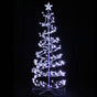 Jingle Jollys Christmas Tree 1.8M 6FT LED Xmas Decoration Cold White Lights XM-TR-LED-SPIRAL-7F-WW