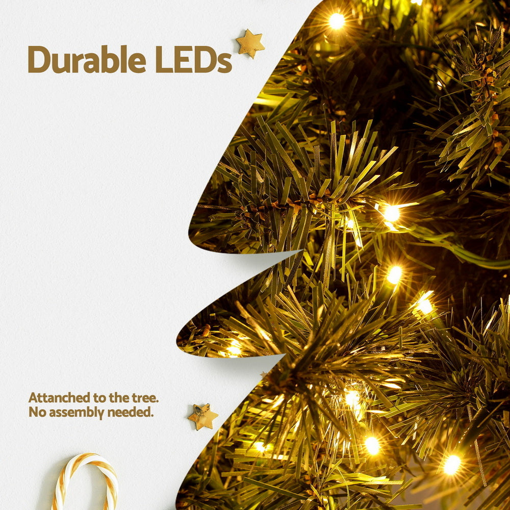 Jingle Jollys Christmas Tree 3-in-1 LED Xmas Palm Tree Party Decor 1.2/1.5/1.8M XM-TR-PALM-3IN1-LED