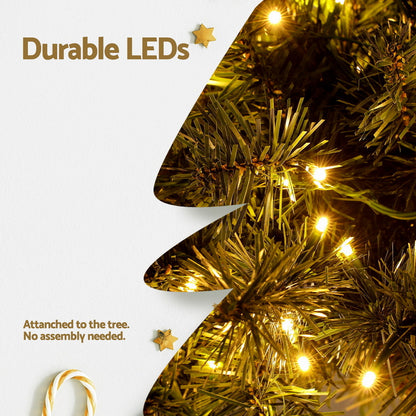 Jingle Jollys Christmas Tree 3-in-1 LED Xmas Palm Tree Party Decor 1.2/1.5/1.8M XM-TR-PALM-3IN1-LED