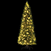 Jingle Jollys 1.8M Pre-lit Christmas Tree 8 Mode Multi Colour 200 LED Light Xmas XM-TR-SLIM-6FT-MC