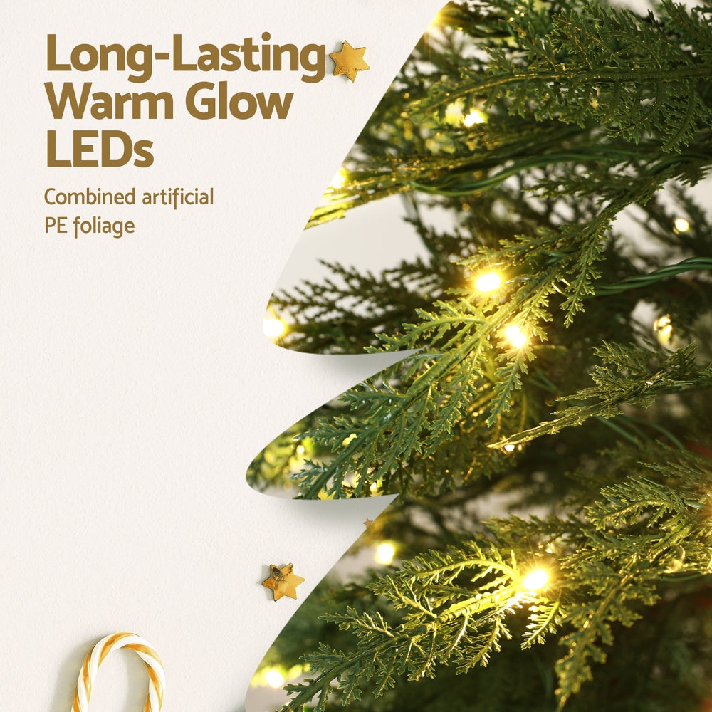 Jingle Jollys Christmas Tree 1.5M LED Xmas Tree Sparse 263 Tips Party Decoration XM-TR-SPARSE-5FT-GR-LED