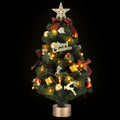 Jingle Jollys Tabletop Christmas Tree 60CM LED Xmas Tree Tree Topper Ornaments XM-TR-TABLETOP-2FT-LED