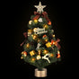 Jingle Jollys Tabletop Christmas Tree 60CM LED Xmas Tree Tree Topper Ornaments XM-TR-TABLETOP-2FT-LED