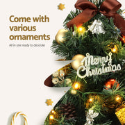 Jingle Jollys Tabletop Christmas Tree 60CM LED Xmas Tree Tree Topper Ornaments XM-TR-TABLETOP-2FT-LED