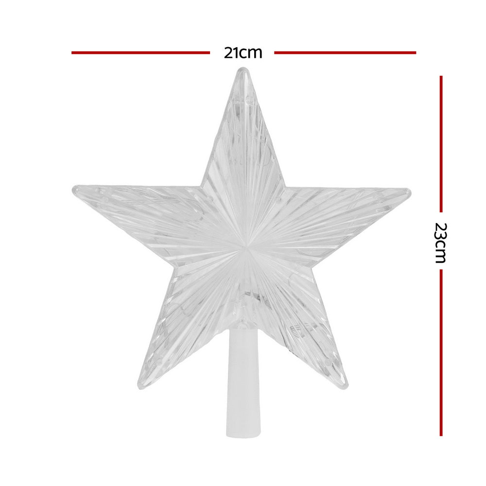 Jingle Jollys Christmas Tree Topper Star RGB LED Xmas Decor 80 Modes APP Control XM-TR-TOPPER-RGB-MC