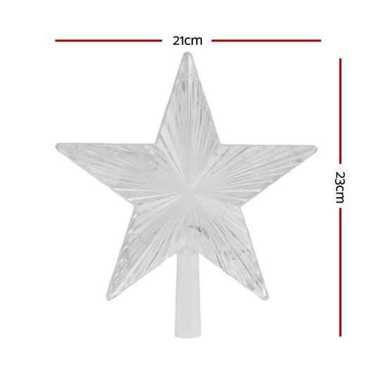 Jingle Jollys Christmas Tree Topper Star RGB LED Xmas Decor 80 Modes APP Control XM-TR-TOPPER-RGB-MC