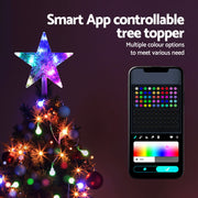 Jingle Jollys Christmas Tree Topper Star RGB LED Xmas Decor 80 Modes APP Control XM-TR-TOPPER-RGB-MC