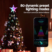 Jingle Jollys Christmas Tree Topper Star RGB LED Xmas Decor 80 Modes APP Control XM-TR-TOPPER-RGB-MC