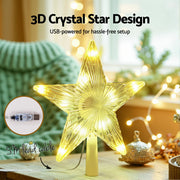 Jingle Jollys Christmas Tree Topper Star RGB LED Xmas Decor 80 Modes APP Control XM-TR-TOPPER-RGB-MC