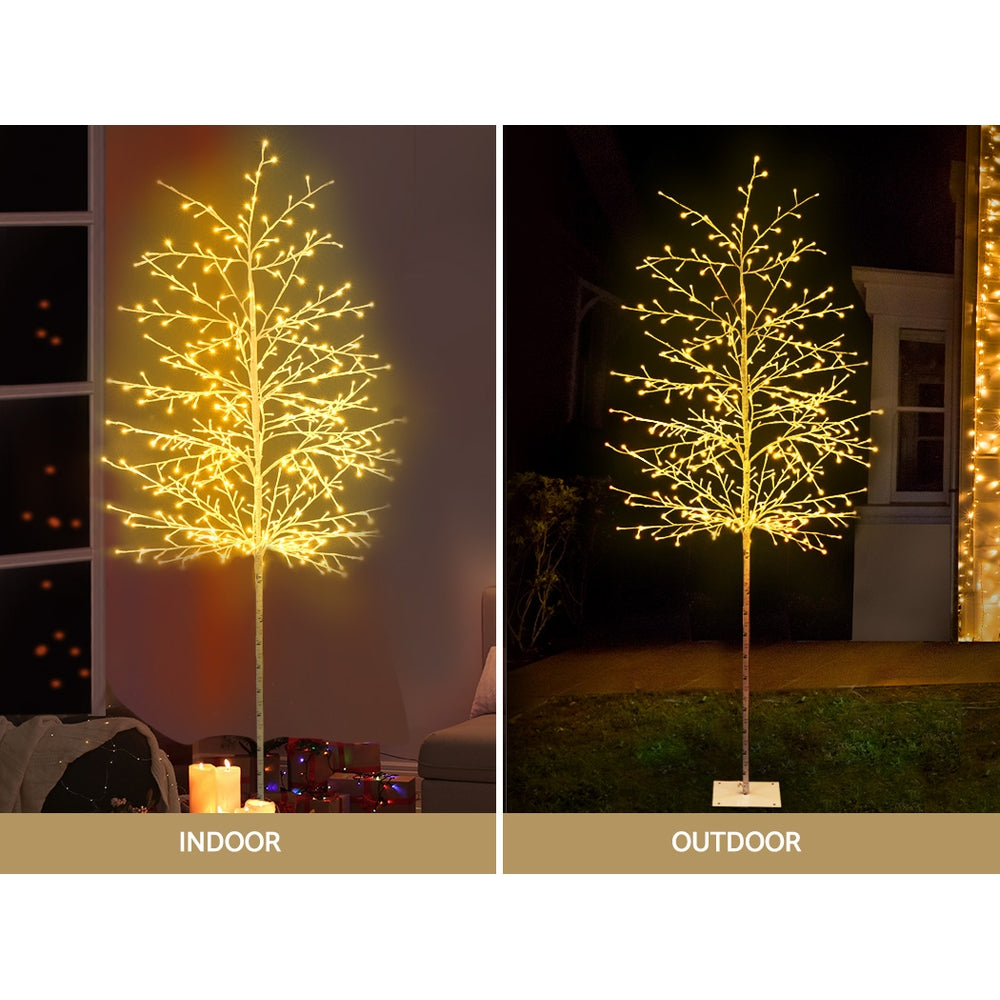 Jingle Jollys Christmas Tree 2.1M 480 LED Trees With Lights Warm White XM-TR-TWIG-210-WW