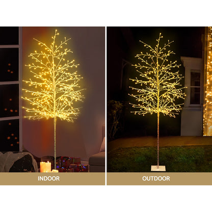 Jingle Jollys Christmas Tree 2.1M 480 LED Trees With Lights Warm White XM-TR-TWIG-210-WW