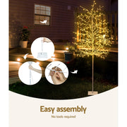 Jingle Jollys Christmas Tree 2.1M 480 LED Trees With Lights Warm White XM-TR-TWIG-210-WW
