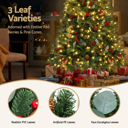 Jingle Jollys Christmas Tree 1.5m 160 LED Xmas Tree Party Decorations 355 Tips XM-TR-WELL-5FT-LED