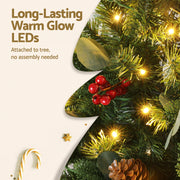 Jingle Jollys Christmas Tree 1.5m 160 LED Xmas Tree Party Decorations 355 Tips XM-TR-WELL-5FT-LED